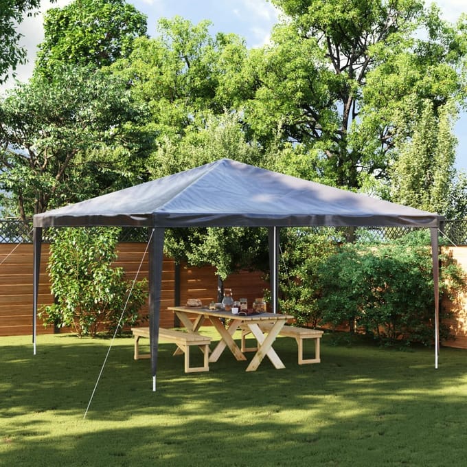 vidaXL - Partytent - professioneel - 90 - g/m² - 4x4 - m - antraciet