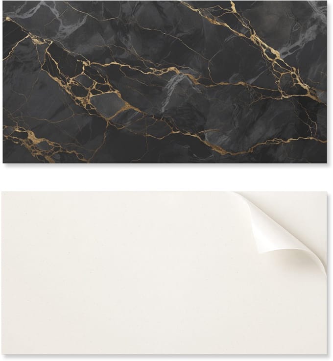 Zelfklevend vinyl keukenpaneel 120x60 cm Elegant marmer met aderen