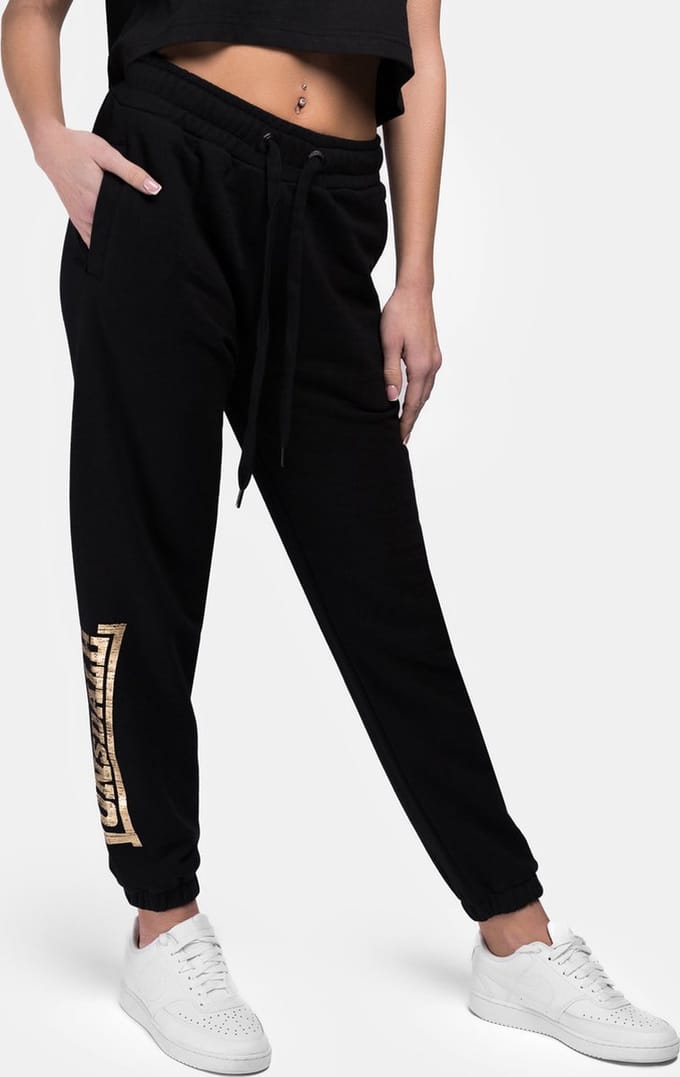 Lonsdale Damen Jogginghose Kerrysdale Jogginghose Black/Gold-XL