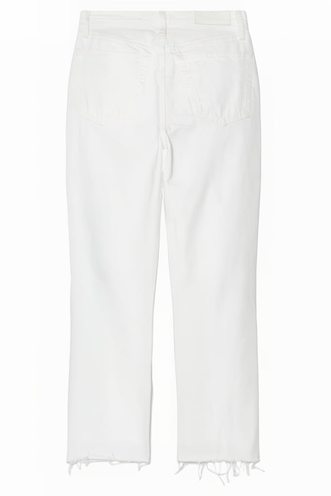 RE/DONE 70s Stove Pipe White Destroy Taglia: 24 | Jeans straight fit Outlet | Donna | Bianco