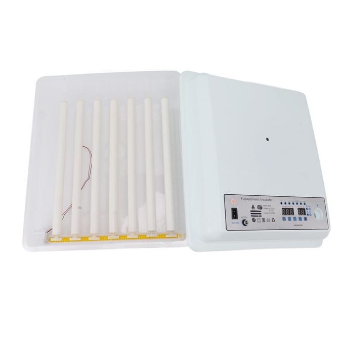 36 Eieren Incubator Wit Vierkant Kippenbroedmachine Temperatuurregeling Automatisch Draaien Eierlamp Zwaar white