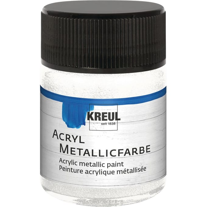 KREUL Acryl Metallic Verf. 50 ml - Parelmoer-Wit