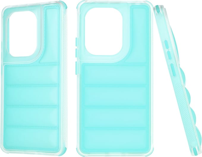 Hoesje geschikt voor Xiaomi Redmi Note 13 Pro / Xiaomi Poco M6 Pro - Techsuit Wave Shield Shockproof Hard Case Back Cover - Turquoise
