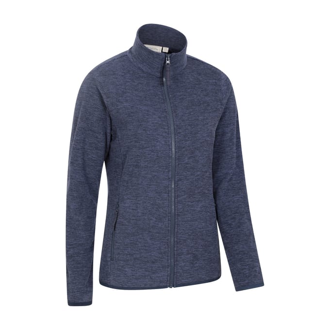 Mountain Warehouse Dames/Dames Snowdon II Melange Full Zip Fleecejack (Donkerblauw)
