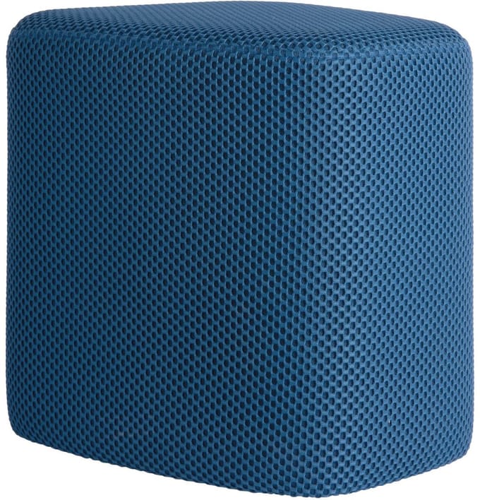 Leitmotiv Poef Retro Mesh - Kobaltblauw - 36x36x36cm - Modern