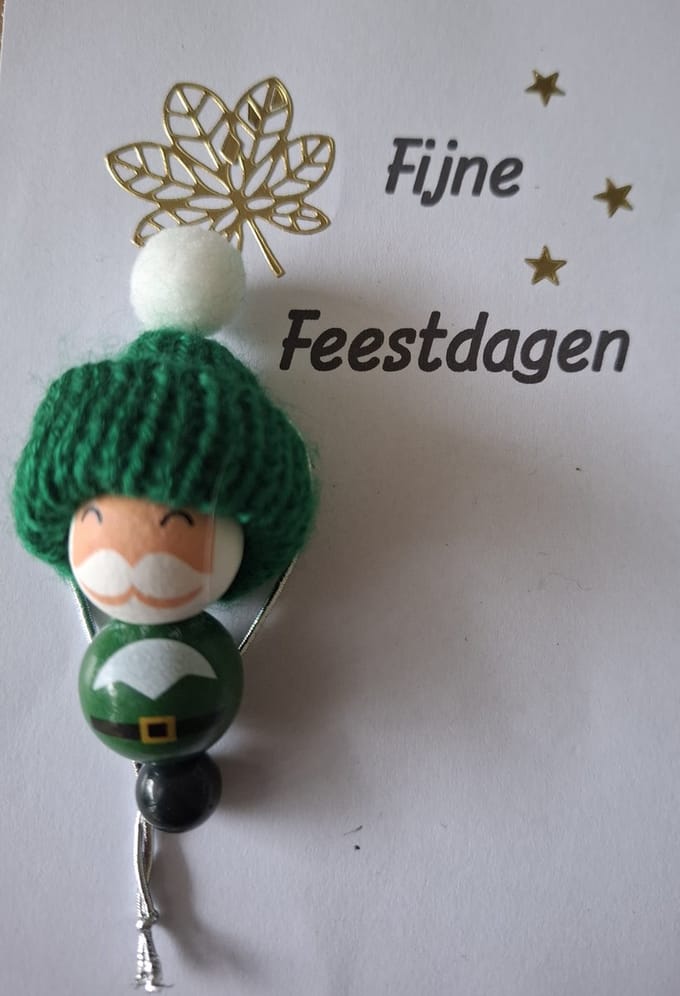 Kerstman "Mosagaat" Boomversiering