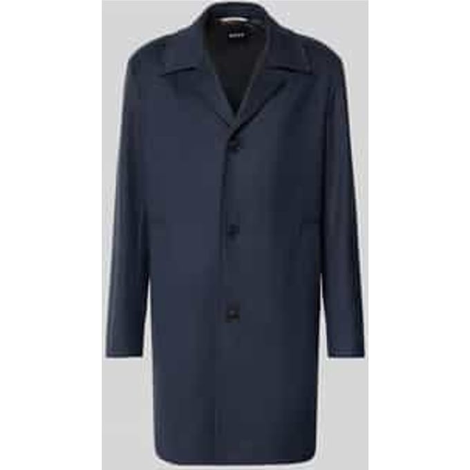 Relaxed fit lange jas met reverskraag, model 'CLARK'