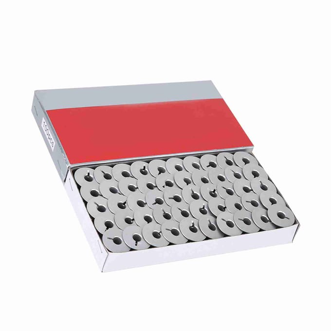 100 stuks 55623A Aluminium Spoelen met Sleuf voor Onderdelen van Industriële Naaimachines gray
