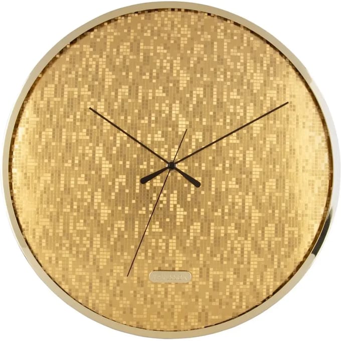 Karlsson Wandklok Disco - Goud - Ø40cm - Wandklok Scandinavisch