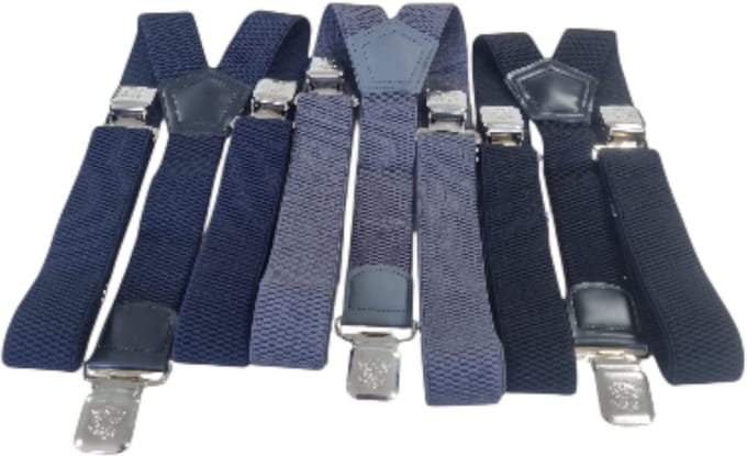 Trio pack bretels met stevige sterke brede clips