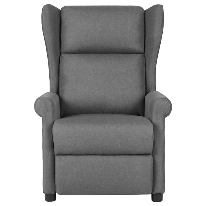 vidaXL - Fauteuil - verstelbaar - stof - lichtgrijs
