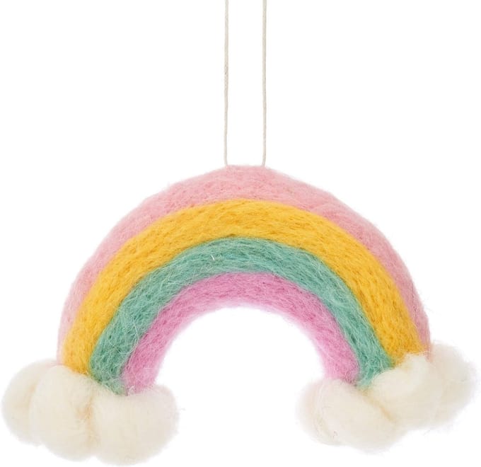 Regenboog kersthanger - Sass & Belle
