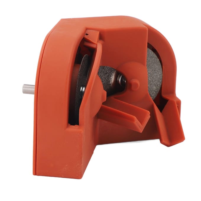Affûteuse de forets orange, portable et polyvalente, pour acier rapide