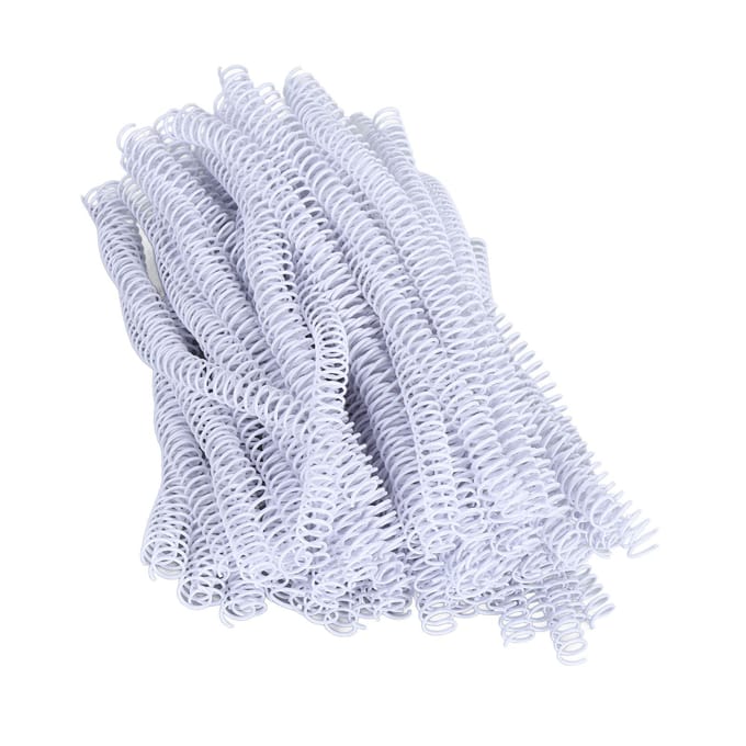 100 STUKS Bindspiraal 12,7 mm Diameter 48 Tanden 4:1 90 Stuks A4 Papier Capaciteit Bindspiralen Ring white
