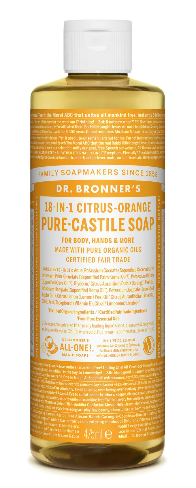 Dr. Bronner’s Dr. Bronner&rsquo;s Magic Soap Citrus 475 ml