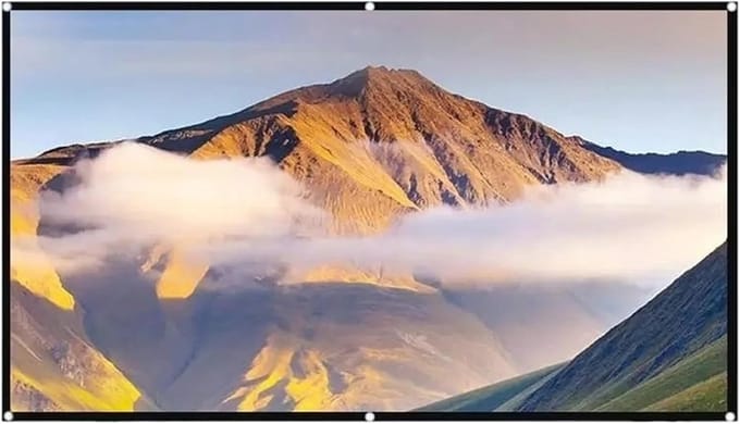 Projectiescherm - Filmdoek - Thuisbioscoop Ervaring - Anti-licht Effect - 16:9 Formaat - Wit