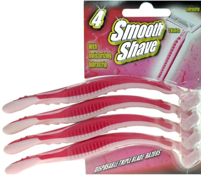 Wegwerpscheermesjes Voor Dames, Set 4 Stuks