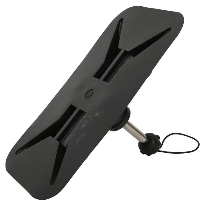 PVC Peddelstokhouder Patch Mount Accessoire voor Opblaasboot Kano Kajak black