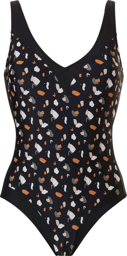 Pastunette Beach - Spots - Corrigerend Badpak - Zwart - Maat 40