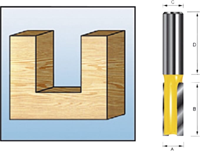 Makita D-10403 Groeffrees 14x35mm S12