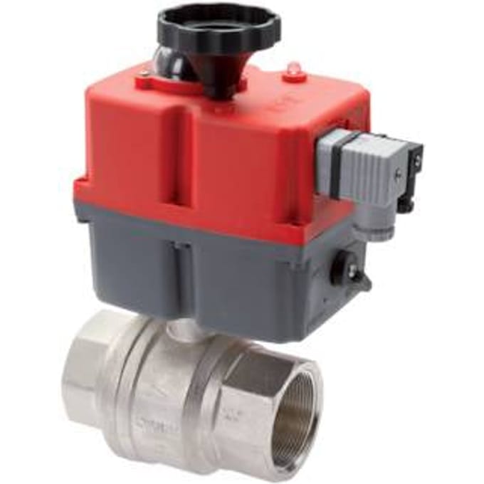 G1/4'' 24-240V AC/DC Modulerende 2-weg Messing Kogelkraan