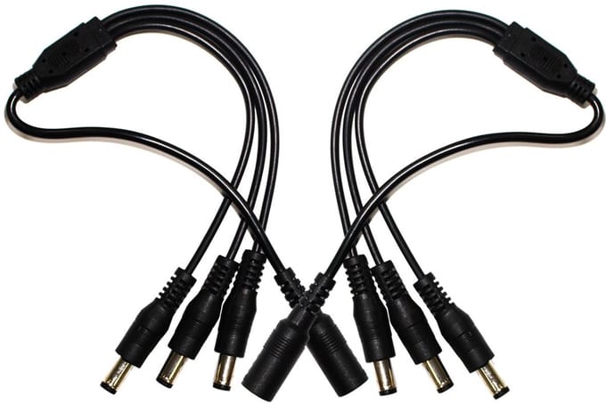 DC Power Splitter Cable 1 naar 2 - 5.5mm x 2.1mm voor CCTV Camera's