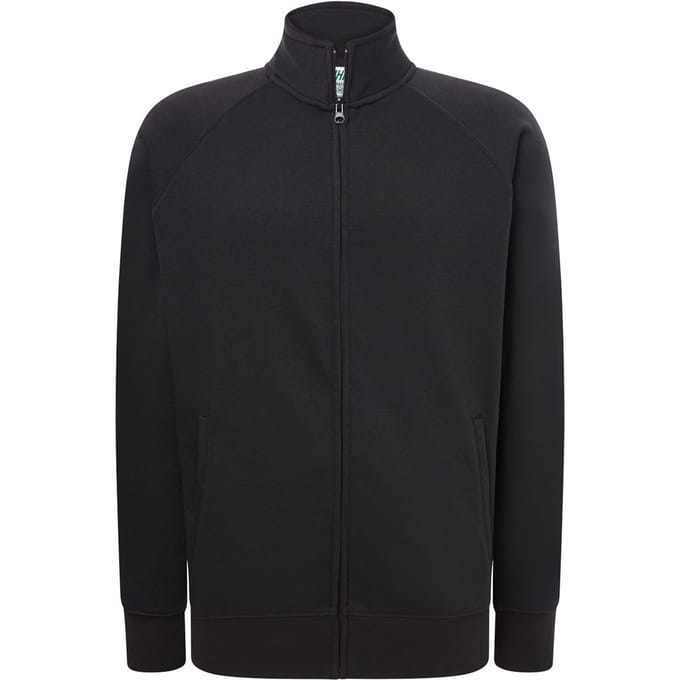 JHK Uniseks effen sweater met rits voor volwassenen (Houtskool)
