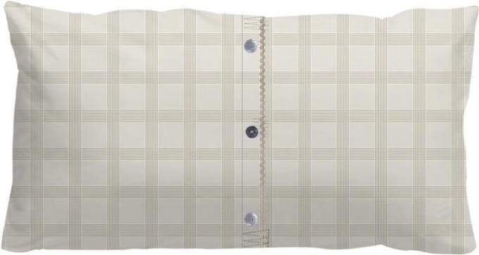Stapelgoed Buttons - Sierkussen - Bruin - 60x30