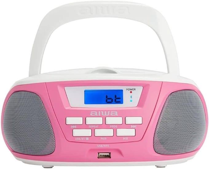 Draagbare cd-radio met Bluetooth, USB en AUX-ingang voor kinderen