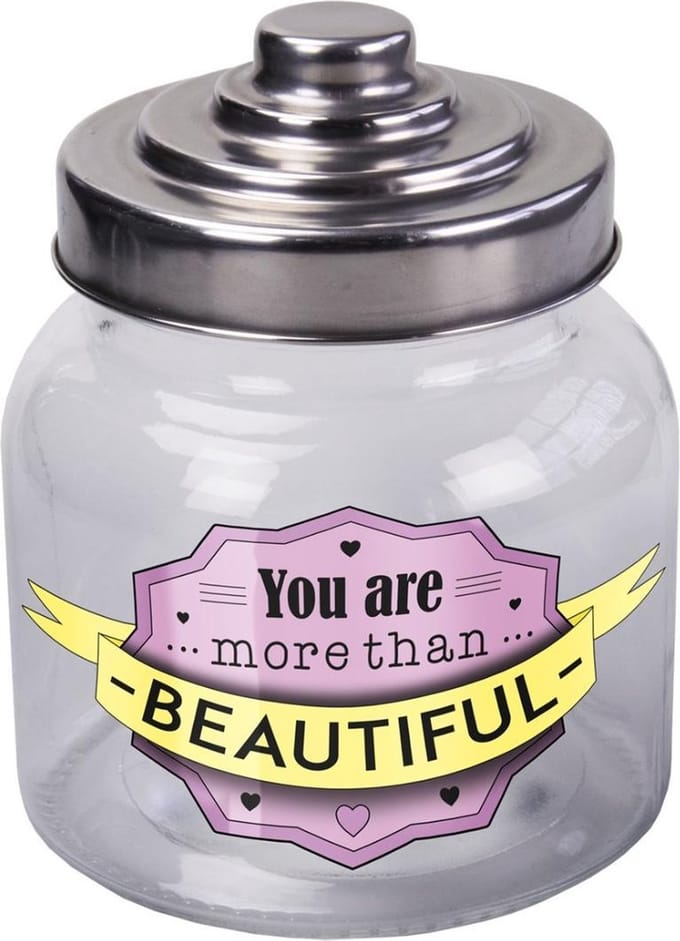 Paper Dreams Voorraadpot 800 Ml Beautiful Glas Transparant