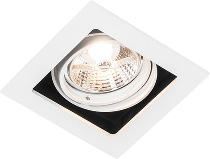 QAZQA artemis - Moderne Inbouwspot - 1 lichts - L 120 mm - Wit - Woonkamer | Slaapkamer | Keuken
