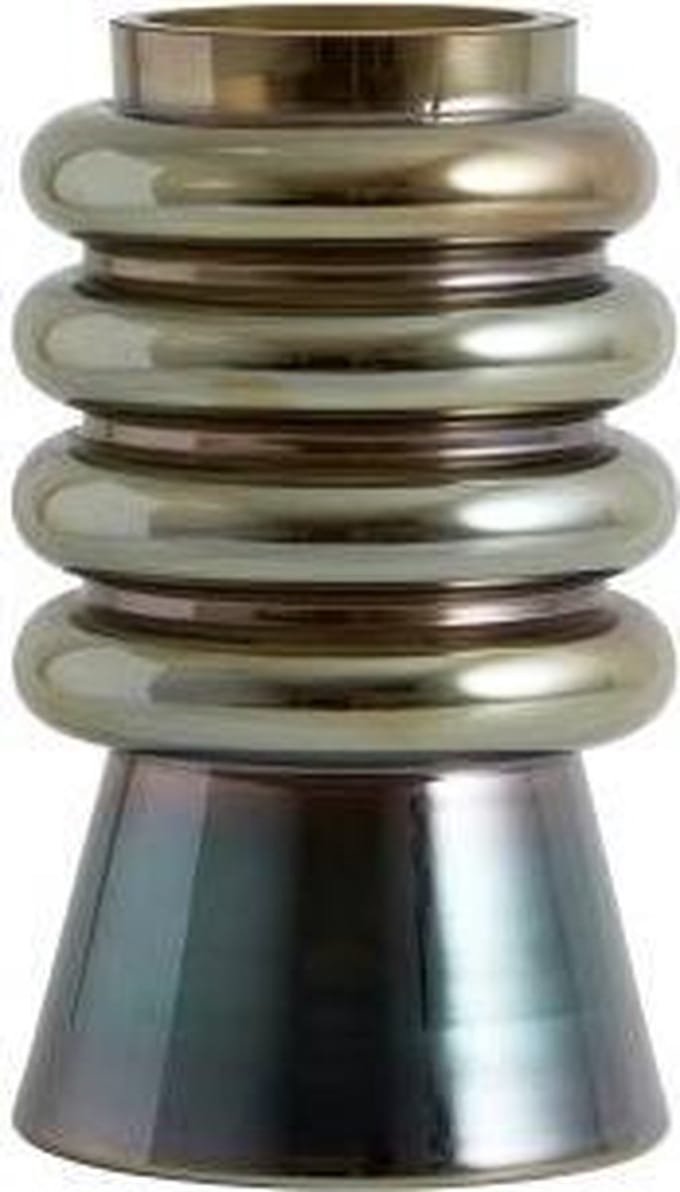 Nordal Vaas Avarua |Glas Metallic Bruin |22 x 12,5 cm