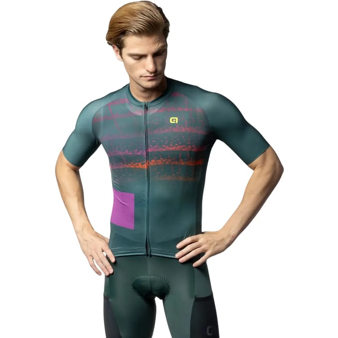 Ale Creek Korte Mouw Wielertrui Groen M Man