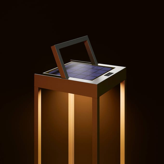 Sigor Numove LED lamp op zonne-energie, grafietgrijs, hoogte 52,5 cm