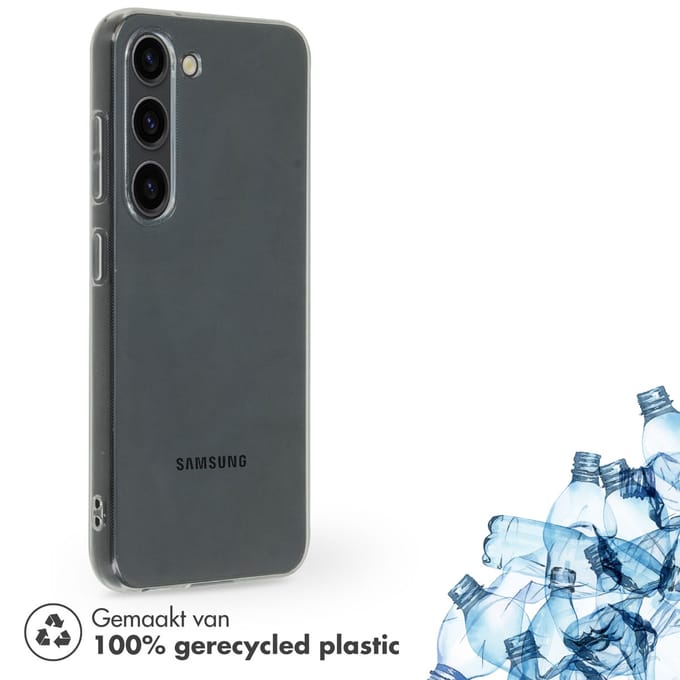 Accezz 100% Recycled Clear Backcover voor de Samsung Galaxy S23 - Transparant