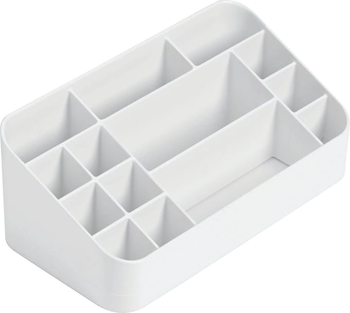 iDesign - Clarity Vanity Organiser - Kunststof - Wit