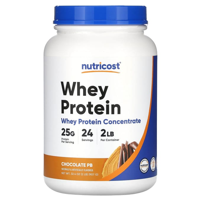 Nutricost, wei-eiwit, chocolade pindakaas, 2 pond (907 gram)