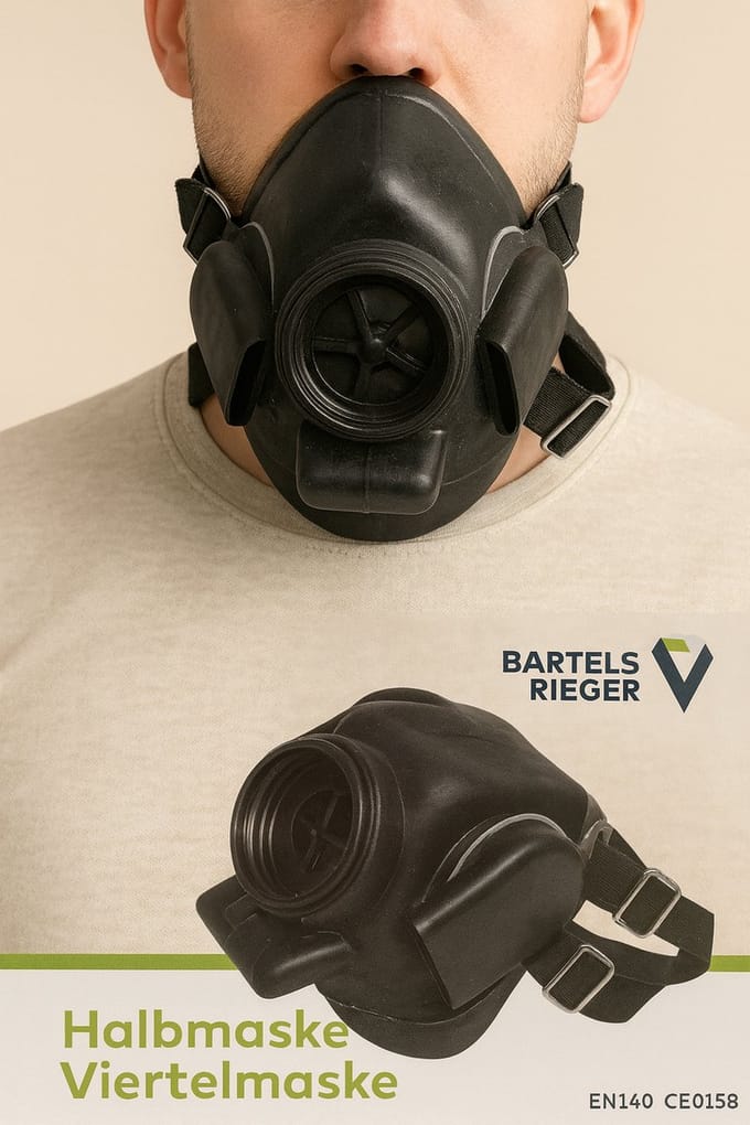 Bartels Rieger Viertelmaske 620 N - Halfgelaatsmasker (1 Stuk)