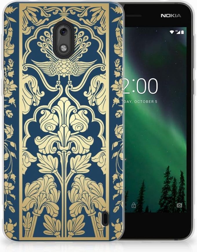 Nokia 2 TPU Case Beige Flowers