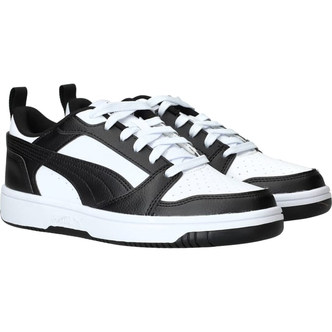 PUMA Puma Rebound V6 Lo Jr Unisex Sneakers - PUMA White-PUMA Black