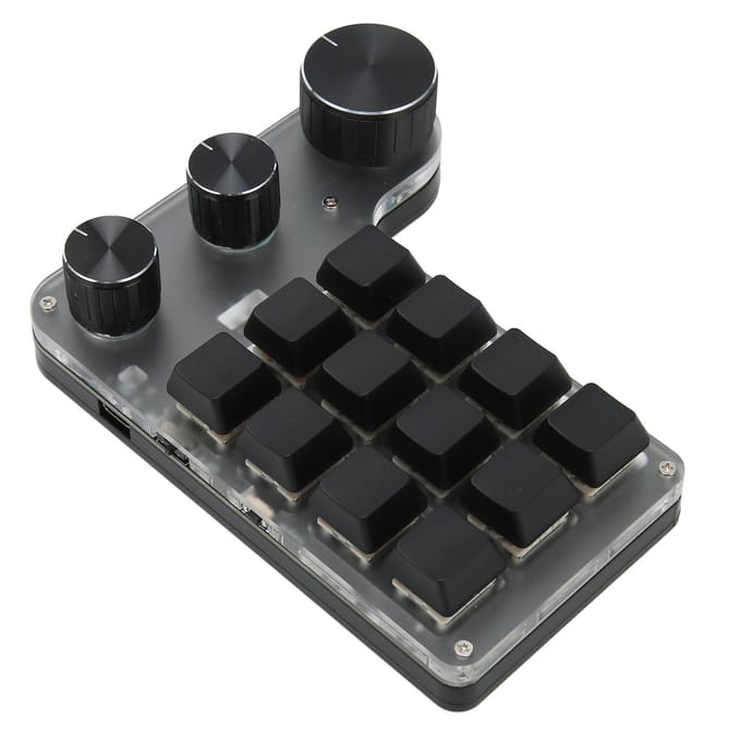 Clavier mécanique 12 touches Bluetooth Connexion USB Mini clavier macro programmable portable avec