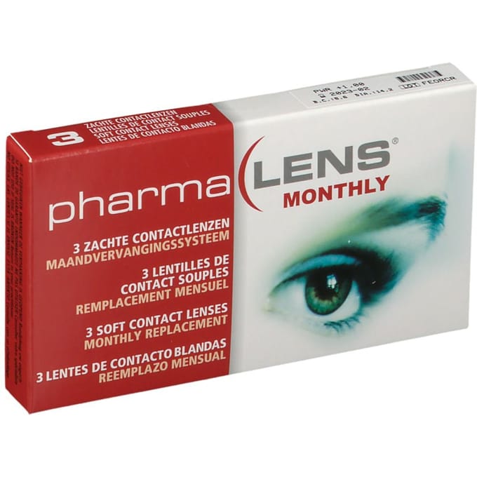 PharmaLens Maandlenzen +1.00 3 Contactlenzen