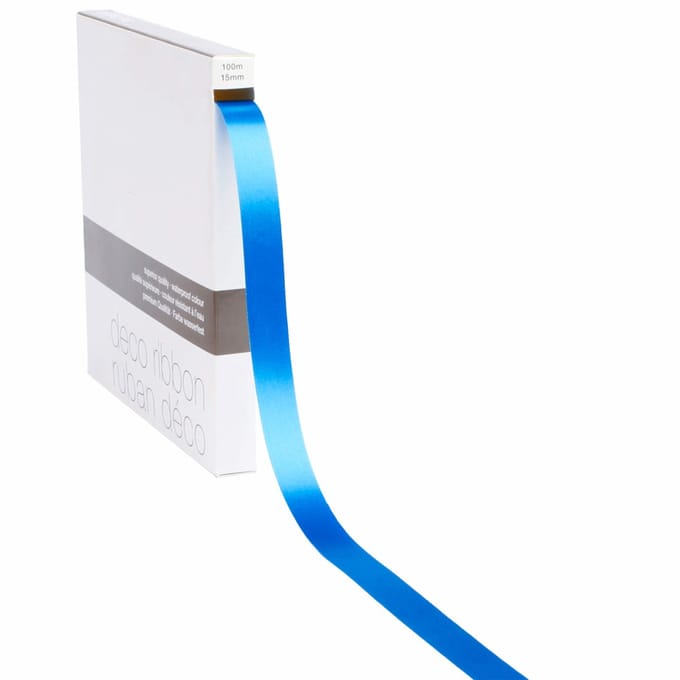 Lint satijn Blauw MEDIUM (15mm x 100m)