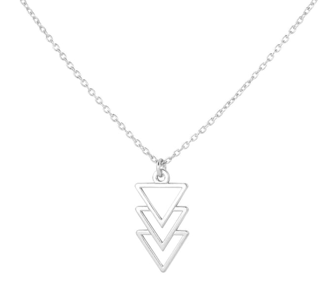 ARLIZI 2465 Ketting driehoek hanger - sterling zilver - 44 cm