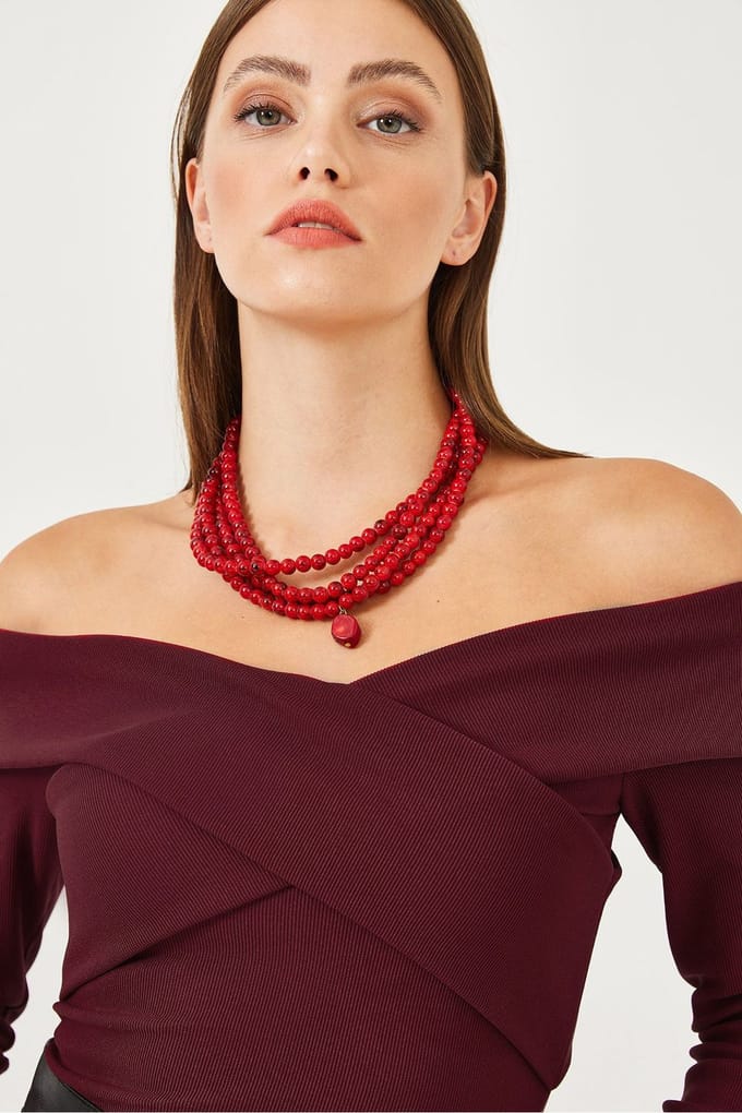 Mouwloze Gestructureerde Ribblouse
