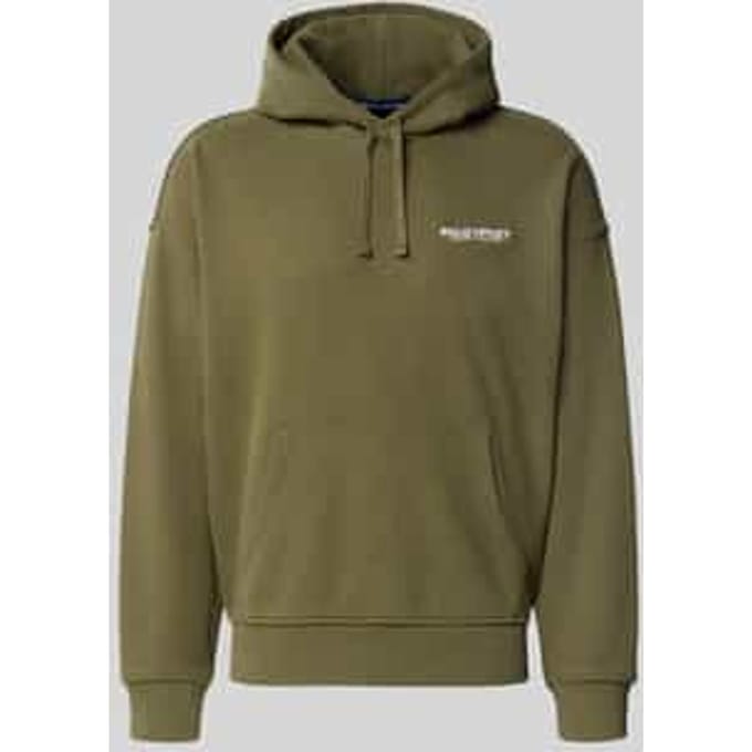 regular fit hoodie van katoenmix