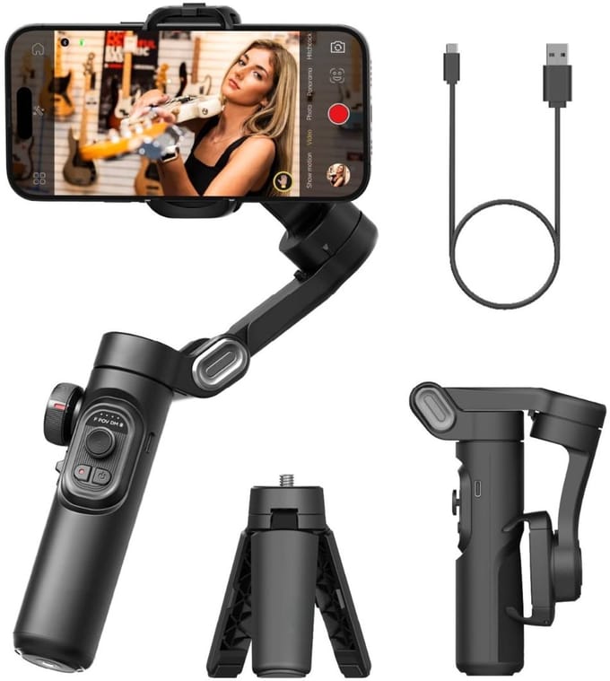 CRLYN® Gimbal Smartphone - Selfiestick - Tripod