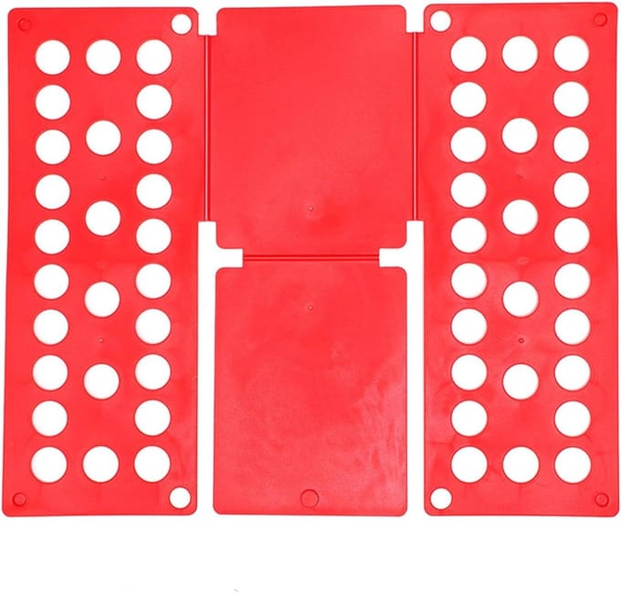 Kleding Vouwhulp - Wasserij Organizer - Kleding Snel Vouwen - Ruimtebesparend Ontwerp - 48x40cm - Wit
