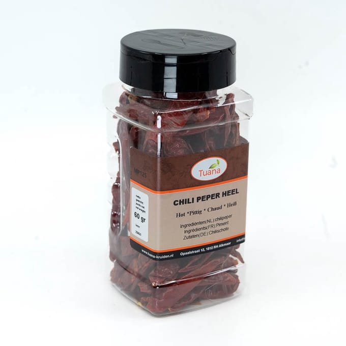 Tuana Kruiden - Chilipeper Heel - Strooibus 25 Gram - Tuanashop - MP-C-0011