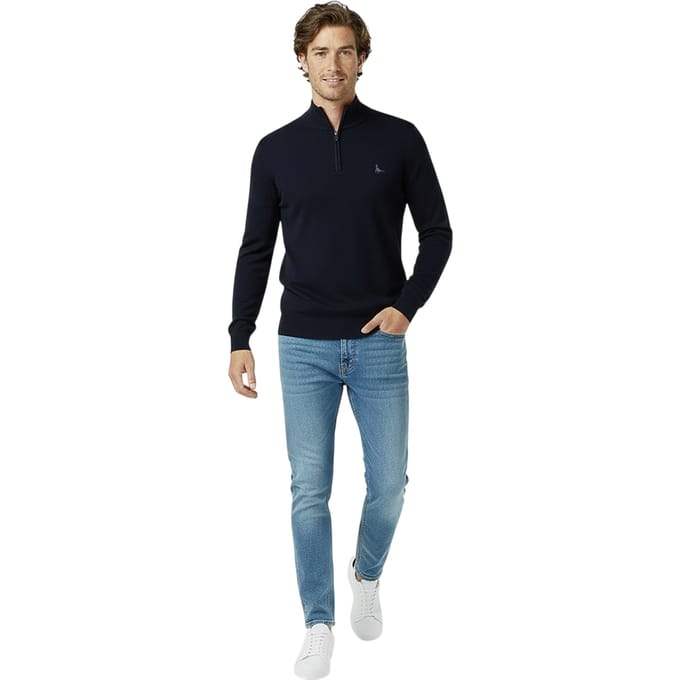 Jack Wills Heren Trui met trechterhals (Marine)